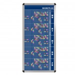 Personal-Raum-Plan, 12 Stunden, 23 Spalten, 123x57 cm, 